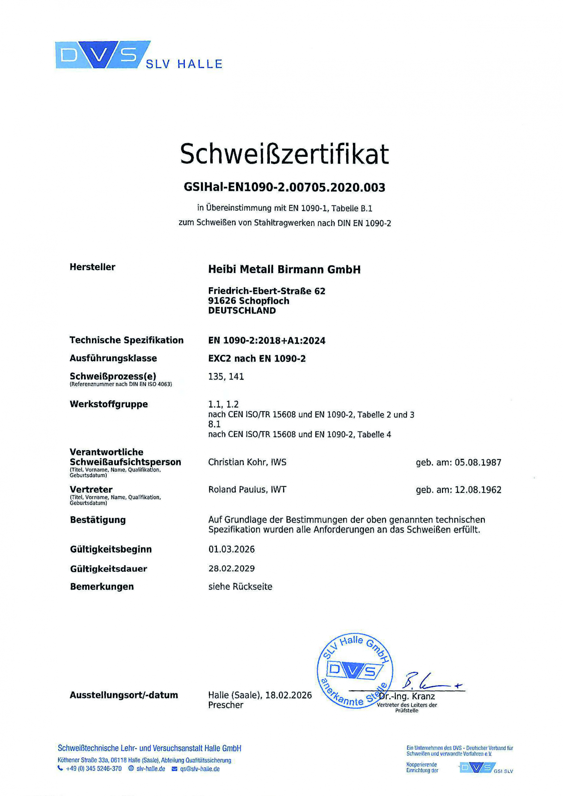DIN EN 1090-2